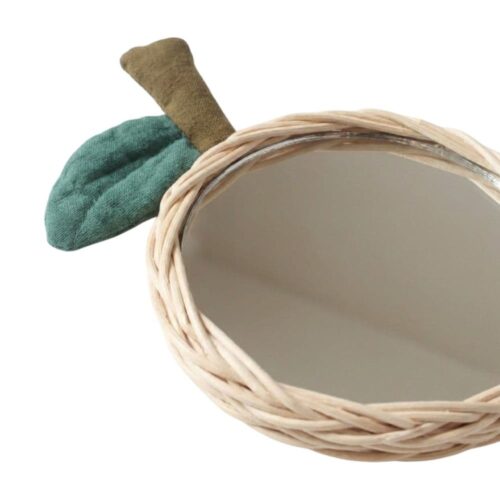 Apple Rattan Kids Room Mirror, rattan kids furniture, wholesale, bulk, Vietnam, manufacture