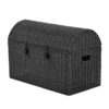 Black Rattan Toy Chest, kids furniture, rattan kids cabinet, rattan kids trunk storage, rattan kids storage bench, rattan kids toy chest, wholesale, bulk, Vietnam, manufacture