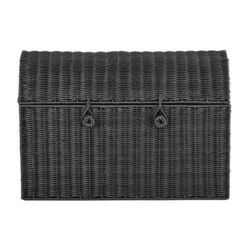 Black Rattan Toy Chest, kids furniture, rattan kids cabinet, rattan kids trunk storage, rattan kids storage bench, rattan kids toy chest, wholesale, bulk, Vietnam, manufacture