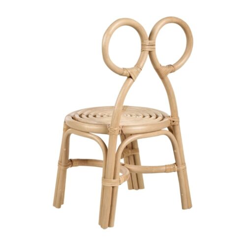 Bow Rattan Kids Chair, rattan kids furniture, rattan kids chair, rattan kids table, rattan kids table and chairs set, rattan toddler chair, rattan toddler table and chairs, wholesale, bulk, Vietnam, factory