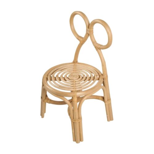 Bow Rattan Kids Chair, rattan kids furniture, rattan kids chair, rattan kids table, rattan kids table and chairs set, rattan toddler chair, rattan toddler table and chairs, wholesale, bulk, Vietnam, factory