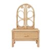 Butterfly Kids Rattan Vanity, rattan kids dressing table, rattan kids makeup table, rattan kids furniture, rattan kids chair, rattan kids table, rattan kids table and chairs set, rattan toddler chair, rattan toddler table and chairs, wholesale, bulk, Vietnam, factory