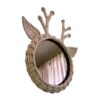 Deer Wicker Hanging Mirror for Kids, rattan kids furniture, wholesale, bulk, Vietnam, manufacture