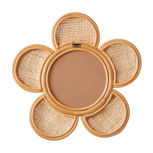 Flower Rattan Mirror for Nursery, rattan kids furniture, wholesale, bulk, Vietnam, manufacture