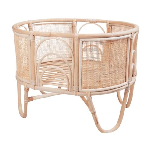 French Rattan Crib, rattan baby bassinet, rattan baby cradle, rattan baby cot, rattan kids toys, rattan kids furniture, wholesale, bulk