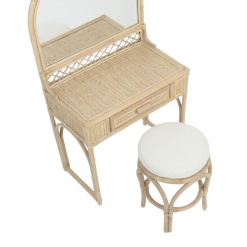 Kids Rattan Dressing Table, rattan kids dressing table, rattan kids makeup table, rattan kids furniture, rattan kids chair, rattan kids table, rattan kids table and chairs set, rattan toddler chair, rattan toddler table and chairs, wholesale, bulk, Vietnam, factory