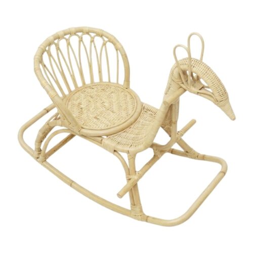 Peacock Rattan Rocking Toddler Chair, rattan kids furniture, rattan kids chair, rattan kids table, rattan kids table and chairs set, rattan toddler chair, rattan toddler table and chairs, wholesale, bulk, Vietnam, factory