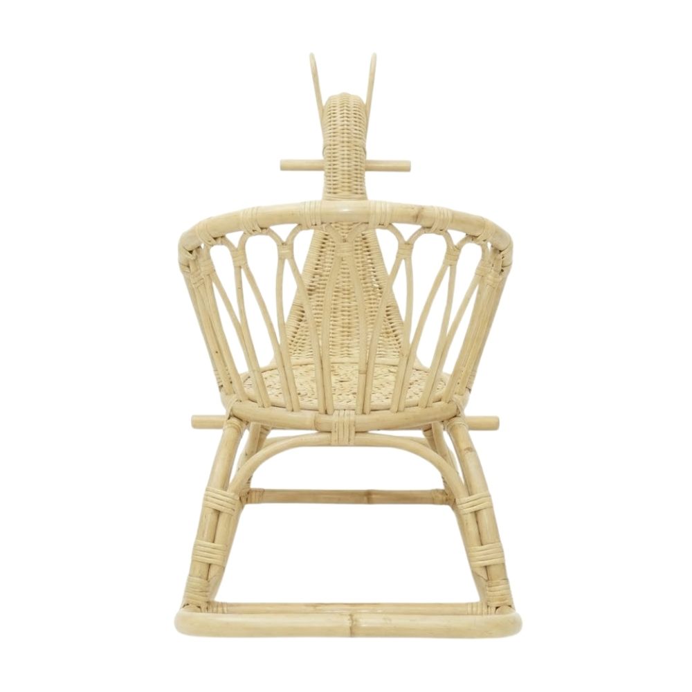 Peacock Rattan Rocking Toddler Chair, rattan kids furniture, rattan kids chair, rattan kids table, rattan kids table and chairs set, rattan toddler chair, rattan toddler table and chairs, wholesale, bulk, Vietnam, factory