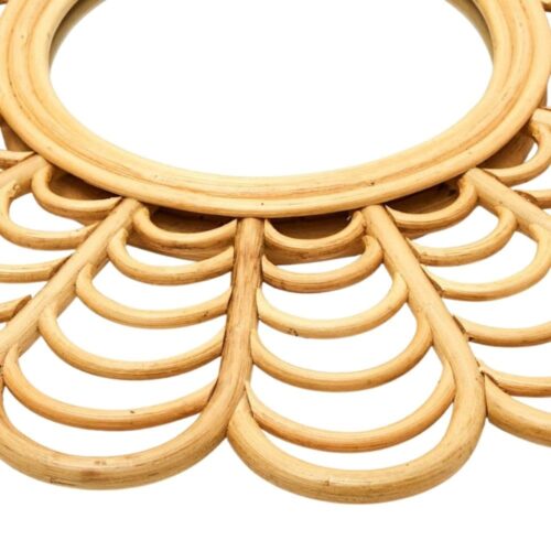 Petal Rattan Kids Room Mirror, rattan kids furniture, wholesale, bulk, Vietnam, manufacture