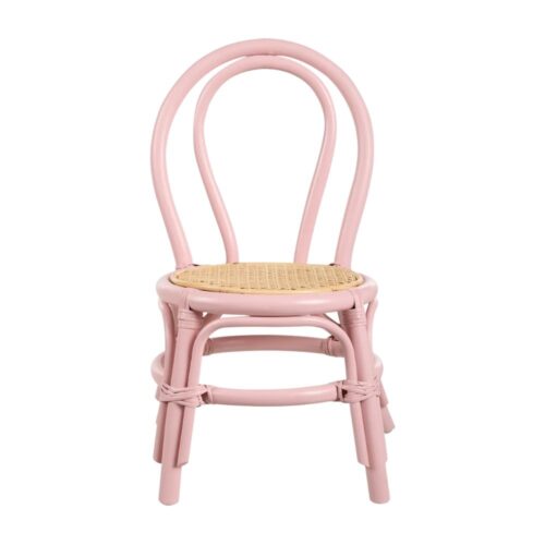 Pink Rattan Kids Chair, rattan kids furniture, rattan kids chair, rattan kids table, rattan kids table and chairs set, rattan toddler chair, rattan toddler table and chairs, wholesale, bulk, Vietnam, factory