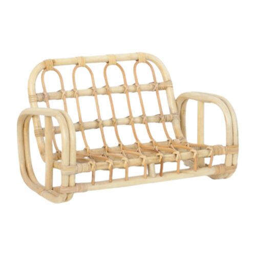 Rattan 18 Inch Doll Sofa, rattan kids toys, rattan kids furniture, wholesale, bulk