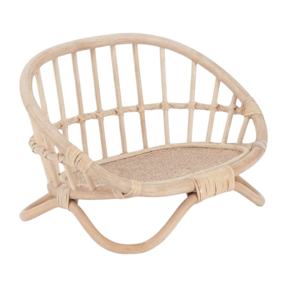 Rattan American Girl Doll Furniture Sofa, rattan kids toys, rattan kids furniture, wholesale, bulk