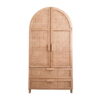 Rattan and Wood Kids Wardrobe, dresser, rattan kids furniture, wholesale, bulk, manufacture, Vietnam