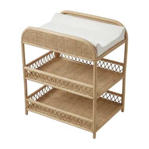 Rattan Baby Changing Table Dresser, rattan kids furniture, wholesale, bulk, manufacture, Vietnam