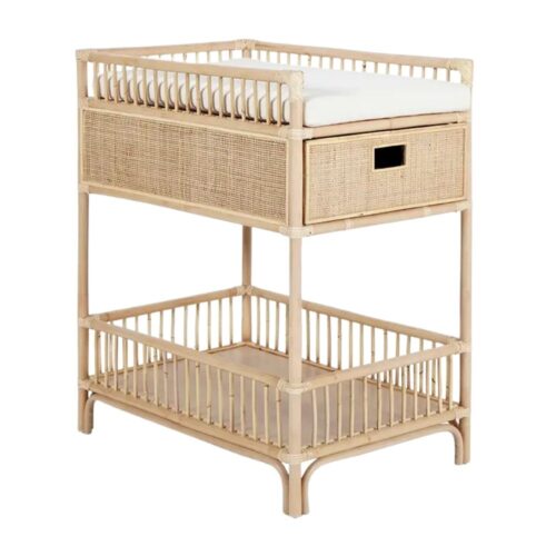 Rattan Baby Changing Table Europe, rattan kids furniture, wholesale, bulk, manufacture, Vietnam