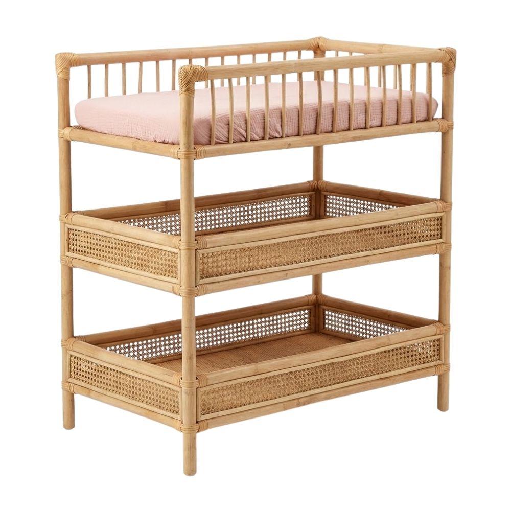 Rattan Baby Changing Table Wholesale, rattan kids furniture, wholesale, bulk, manufacture, Vietnam