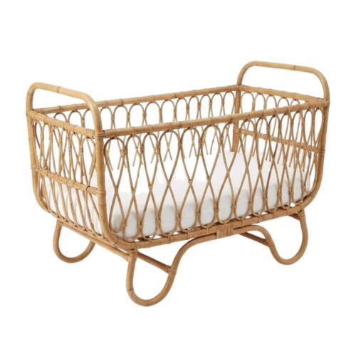 Rattan Baby Cot for 1 Year Old, rattan kid's bed, rattan baby cot, rattan kids toys, rattan kids furniture, wholesale, bulk