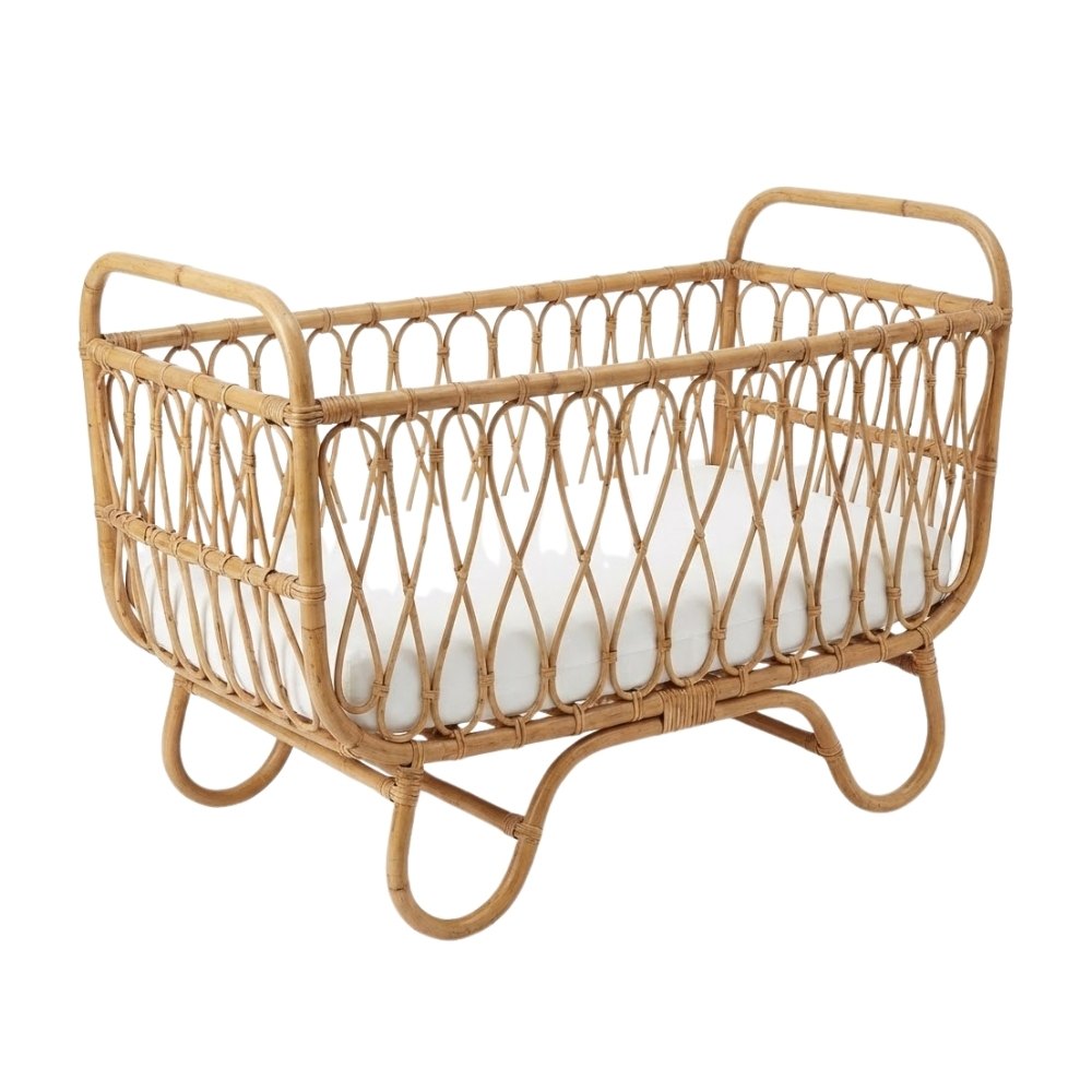 Rattan Baby Cot for 1 Year Old, rattan kid's bed, rattan baby cot, rattan kids toys, rattan kids furniture, wholesale, bulk