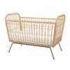 Rattan Baby Cot Steel Leg, rattan kid's bed, rattan baby cot, rattan kids toys, rattan kids furniture, wholesale, bulk