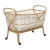 Rattan Baby Cot with Wheels, rattan kid's bed, rattan baby cot, rattan kids toys, rattan kids furniture, wholesale, bulk