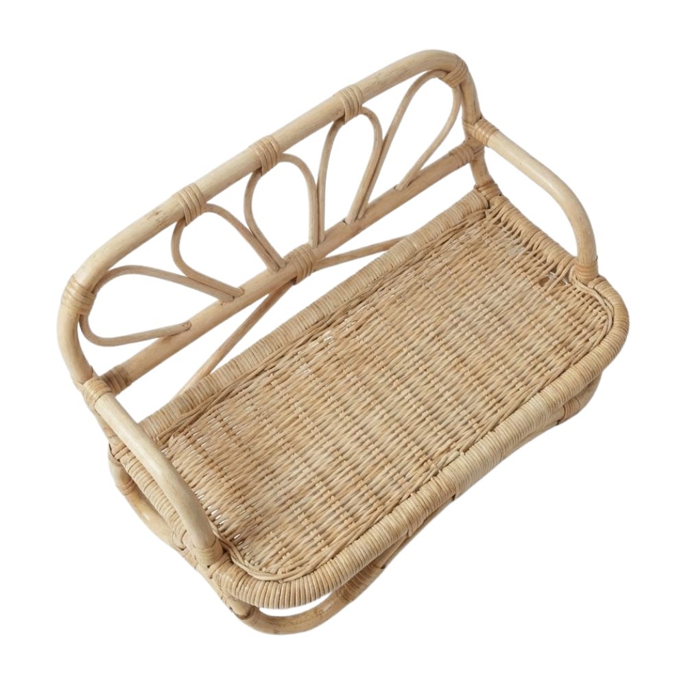 Rattan Baby Doll Sofa, rattan kids toys, rattan kids furniture, wholesale, bulk