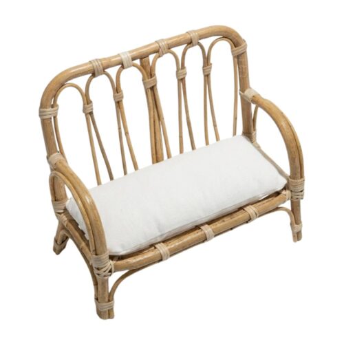 Rattan Barbie Doll House Sofa, rattan kids toys, rattan kids furniture, wholesale, bulk