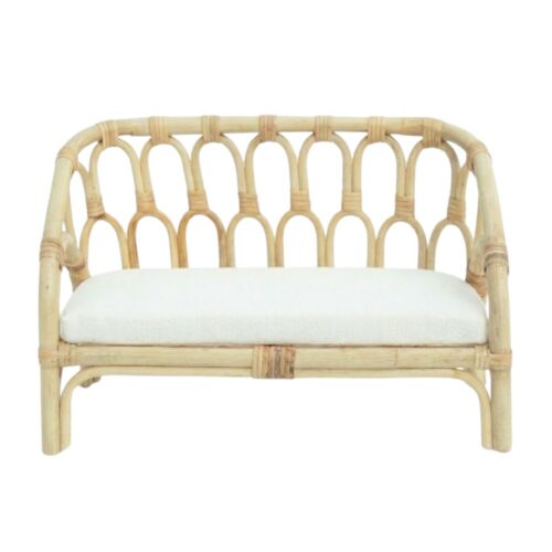 Rattan Barbie Doll Sofa, rattan kids toys, rattan kids furniture, wholesale, bulk