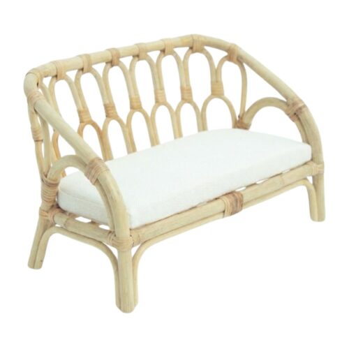Rattan Barbie Doll Sofa, rattan kids toys, rattan kids furniture, wholesale, bulk