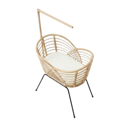Rattan Bassinet for Baby, rattan baby bassinet, rattan baby cradle, rattan baby cot, rattan kids toys, rattan kids furniture, wholesale, bulk