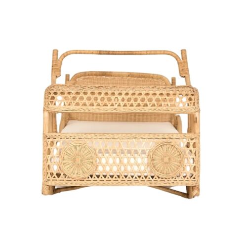 Rattan Car Design Kids Bed, rattan kid's bed, rattan baby cot, rattan kids toys, rattan kids furniture, wholesale, bulk