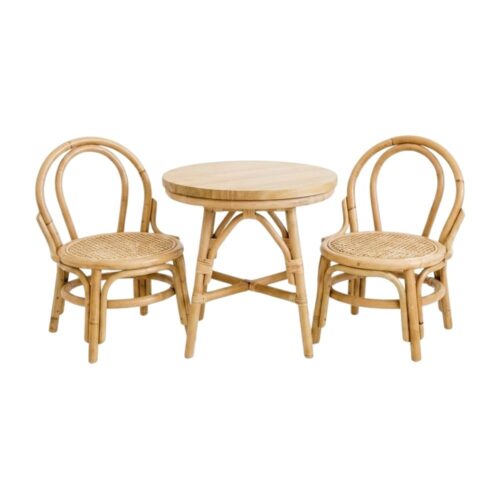 Rattan Children's Table and Chairs, rattan kids furniture, rattan kids chair, rattan kids table, rattan kids table and chairs set, rattan toddler chair, rattan toddler table and chairs, wholesale, bulk, Vietnam, factory