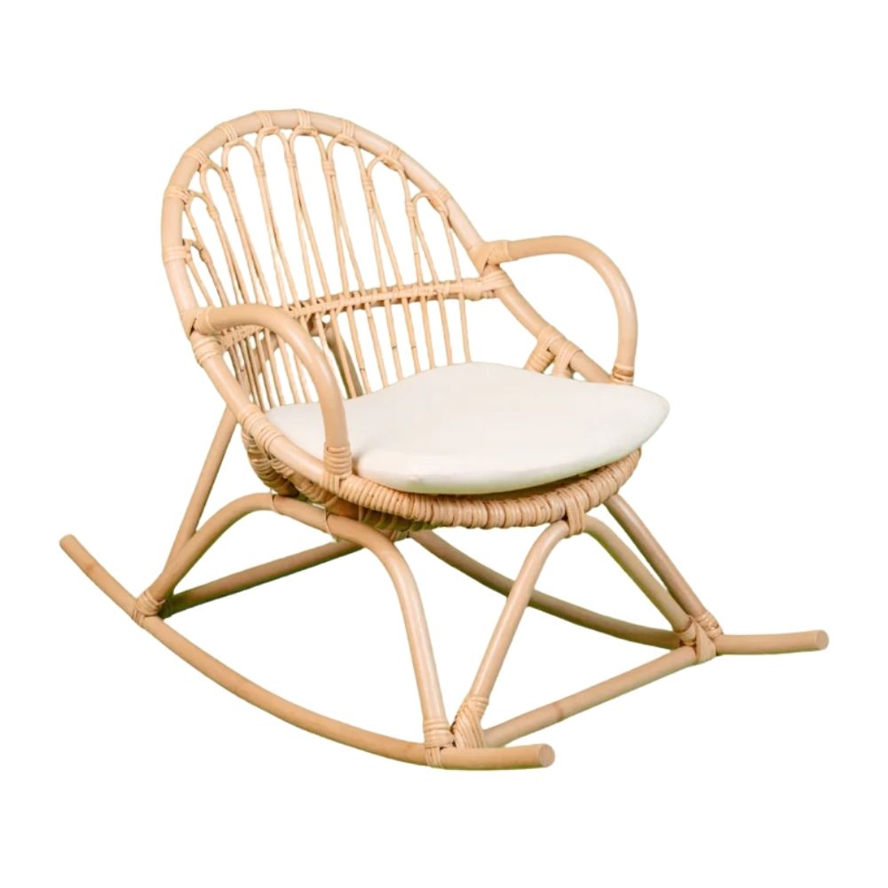 Rattan Childs Rocking Chair, rattan kids furniture, rattan kids chair, rattan kids table, rattan kids table and chairs set, rattan toddler chair, rattan toddler table and chairs, wholesale, bulk, Vietnam, factory