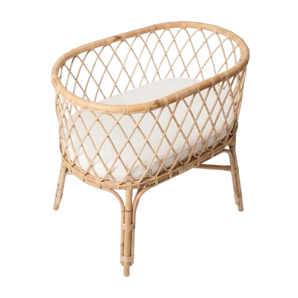 Rattan Convertible Crib, rattan baby bassinet, rattan baby cradle, rattan baby cot, rattan kids toys, rattan kids furniture, wholesale, bulk