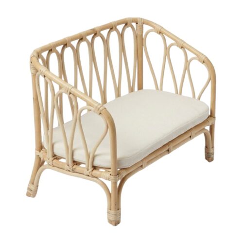 Rattan Doll Cough, rattan kids toys, rattan kids furniture, wholesale, bulk