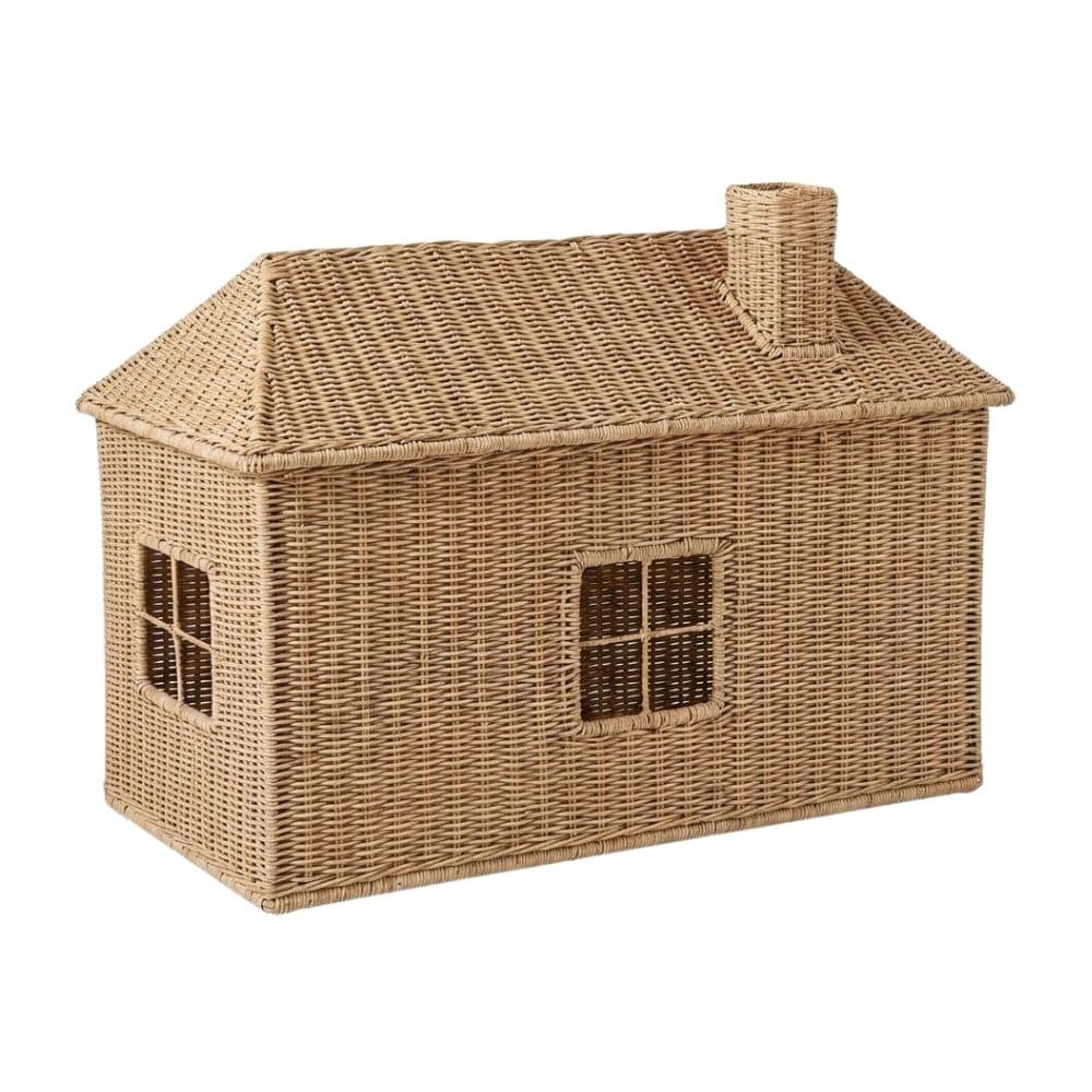 Rattan House Toy Chest, kids furniture, rattan kids cabinet, rattan kids trunk storage, rattan kids storage bench, rattan kids toy chest, wholesale, bulk, Vietnam, manufacture