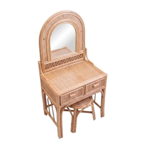 Rattan Kids Makeup Vanity, rattan kids dressing table, rattan kids makeup table, rattan kids furniture, rattan kids chair, rattan kids table, rattan kids table and chairs set, rattan toddler chair, rattan toddler table and chairs, wholesale, bulk, Vietnam, factory