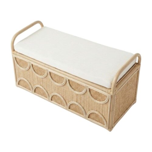 Rattan Kids Room Storage Trunk, kids furniture, rattan kids cabinet, rattan kids trunk storage, rattan kids storage bench, rattan kids toy chest, wholesale, bulk, Vietnam, manufacture