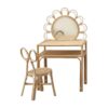 Rattan Makeup Vanity Toddler, rattan kids dressing table, rattan kids makeup table, rattan kids furniture, rattan kids chair, rattan kids table, rattan kids table and chairs set, rattan toddler chair, rattan toddler table and chairs, wholesale, bulk, Vietnam, factory