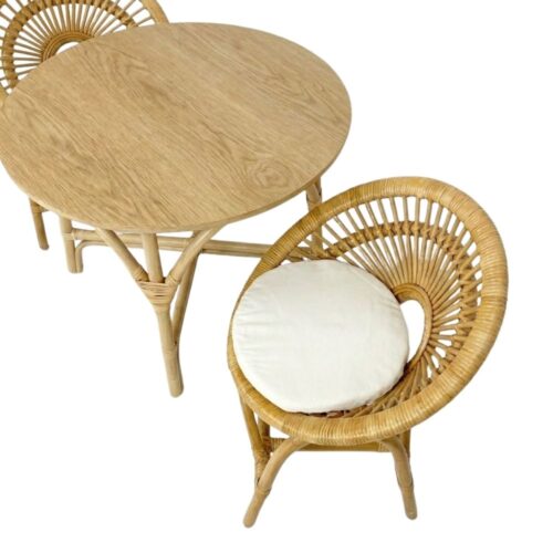 Rattan Montessori Toddler Chair and Table, rattan kids furniture, rattan kids chair, rattan kids table, rattan kids table and chairs set, rattan toddler chair, rattan toddler table and chairs, wholesale, bulk, Vietnam, factory