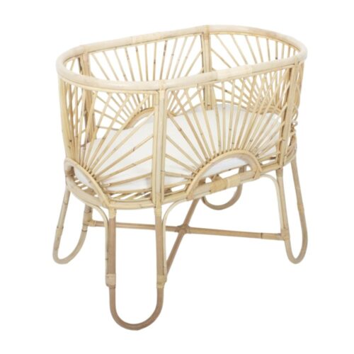 Rattan Newborn Bassinet, rattan baby bassinet, rattan baby cradle, rattan baby cot, rattan kids toys, rattan kids furniture, wholesale, bulk