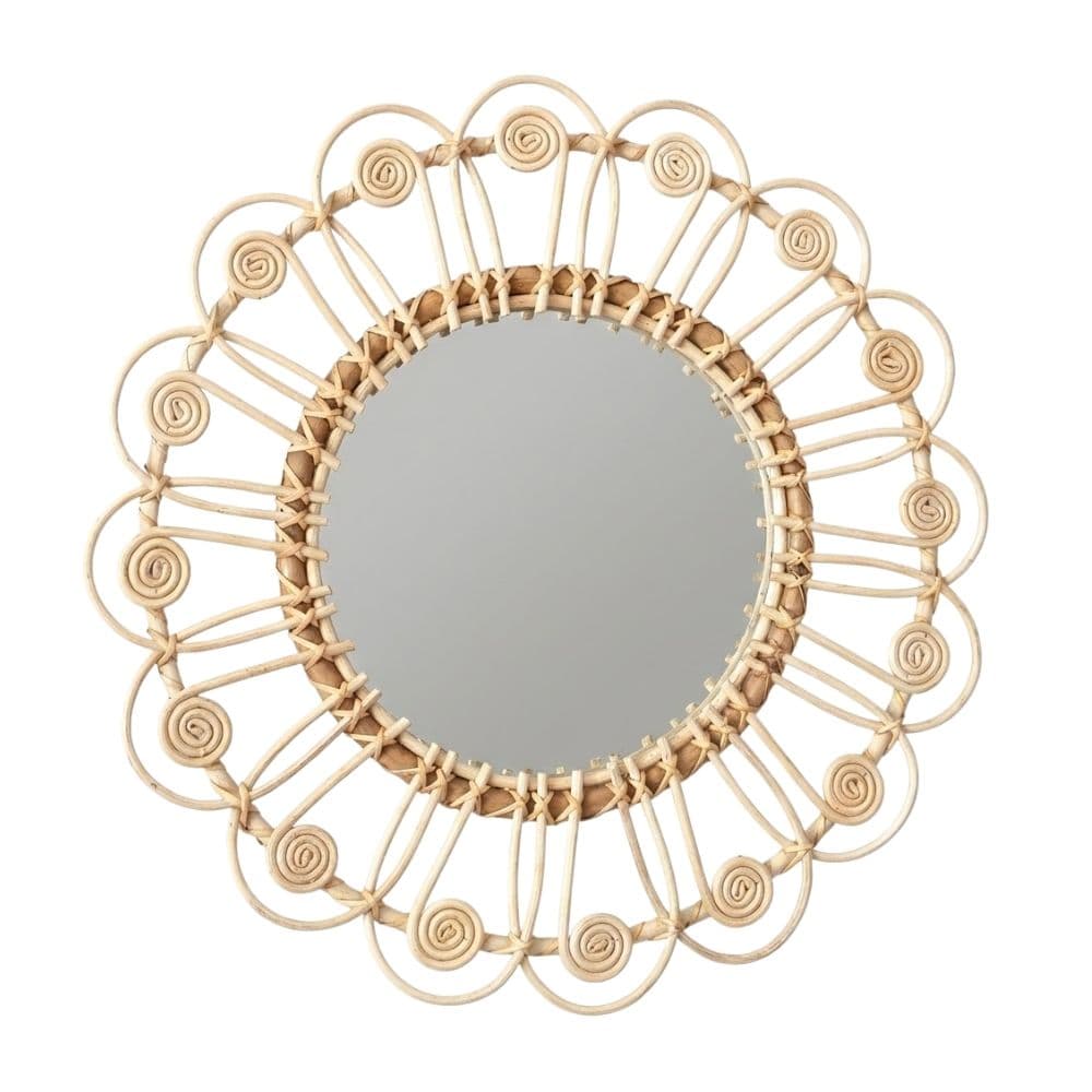 Rattan Peacock Kids Wall Mirror, rattan kids furniture, wholesale, bulk, Vietnam, manufacture
