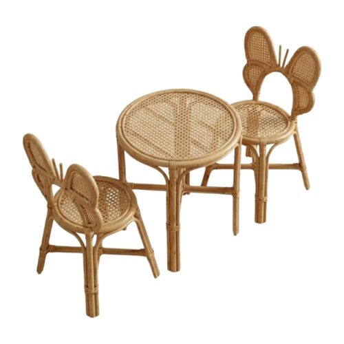 Rattan Toddler Chair and Table Compact, rattan kids furniture, rattan kids chair, rattan kids table, rattan kids table and chairs set, rattan toddler chair, rattan toddler table and chairs, wholesale, bulk, Vietnam, factory