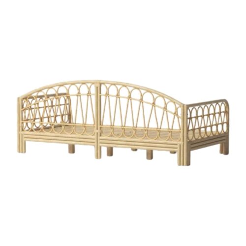 Rattan Toddler Day Bed, rattan kid's bed, rattan baby cot, rattan kids toys, rattan kids furniture, wholesale, bulk