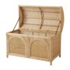 Rattan Toy Chest with Lid, kids furniture, rattan kids cabinet, rattan kids trunk storage, rattan kids storage bench, rattan kids toy chest, wholesale, bulk, Vietnam, manufacture