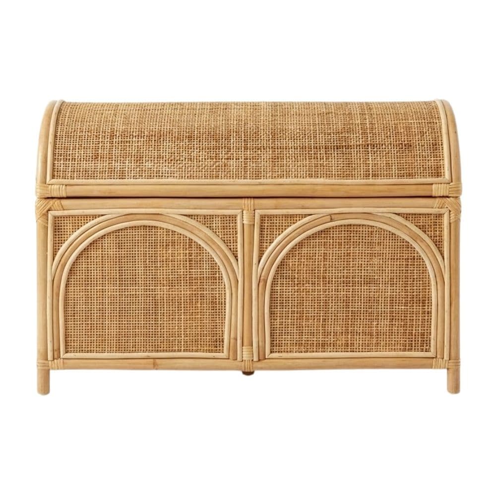 Rattan Toy Chest with Lid, kids furniture, rattan kids cabinet, rattan kids trunk storage, rattan kids storage bench, rattan kids toy chest, wholesale, bulk, Vietnam, manufacture
