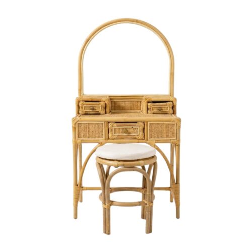 Rattan Vanity for Kids, rattan kids dressing table, rattan kids makeup table, rattan kids furniture, rattan kids chair, rattan kids table, rattan kids table and chairs set, rattan toddler chair, rattan toddler table and chairs, wholesale, bulk, Vietnam, factory