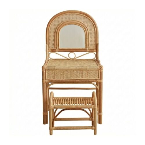 Rattan Vanity for Toddler, rattan kids dressing table, rattan kids makeup table, rattan kids furniture, rattan kids chair, rattan kids table, rattan kids table and chairs set, rattan toddler chair, rattan toddler table and chairs, wholesale, bulk, Vietnam, factory