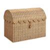 Scalloped Rattan Toy Chest, kids furniture, rattan kids cabinet, rattan kids trunk storage, rattan kids storage bench, rattan kids toy chest, wholesale, bulk, Vietnam, manufacture