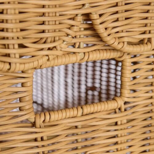 Scalloped Rattan Toy Chest, kids furniture, rattan kids cabinet, rattan kids trunk storage, rattan kids storage bench, rattan kids toy chest, wholesale, bulk, Vietnam, manufacture