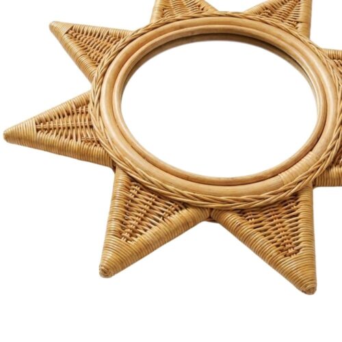 sun rattan kids mirror, rattan kids furniture, wholesale, bulk, Vietnam, manufacture